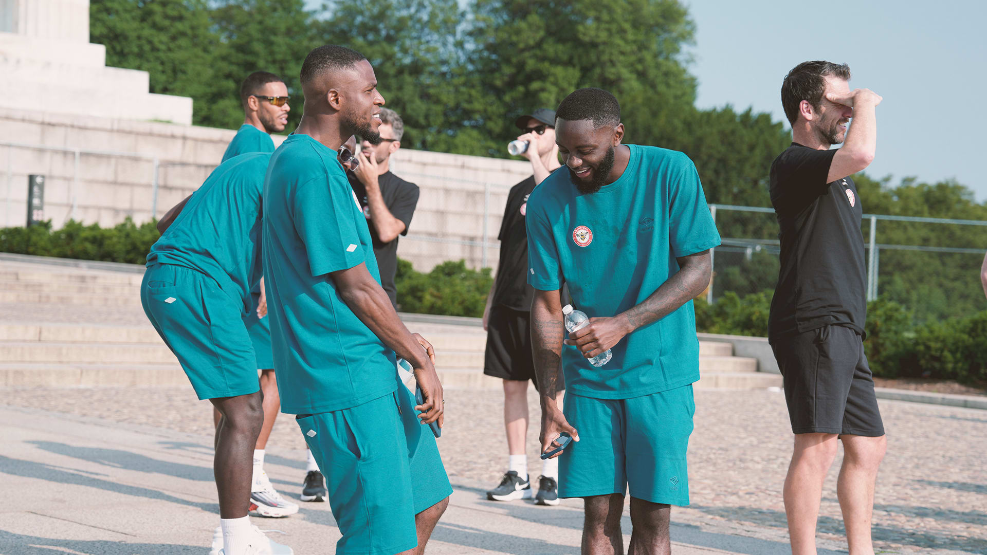 Frank Onyeka and Josh Dasilva